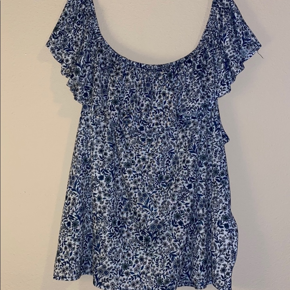 Off The Shoulder Floral Top